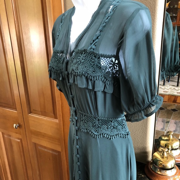 🍃💕 Chan Luu Boho Ruffled Buttondown Dress - Picture 5 of 7